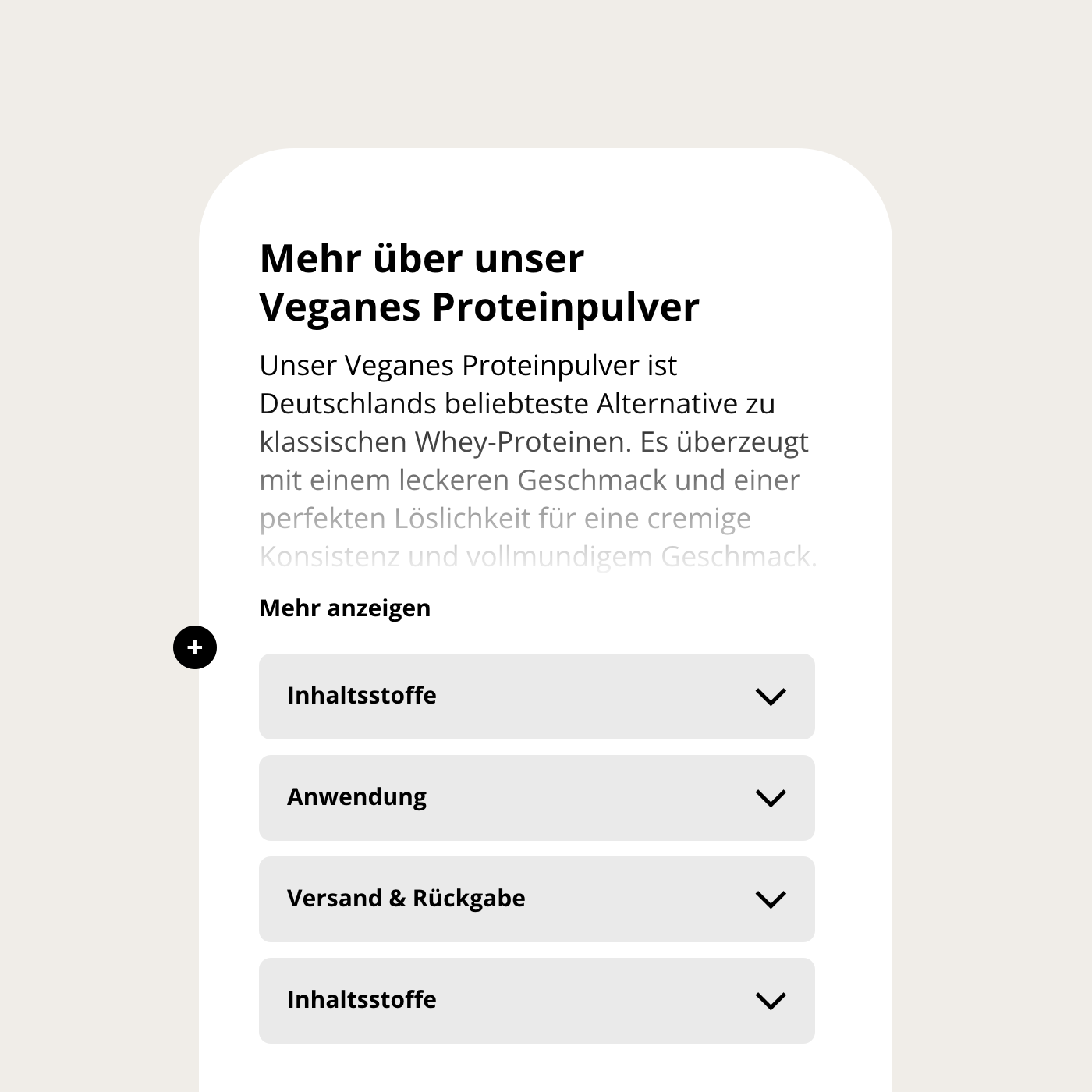 Produktseiten Split Beschreibung