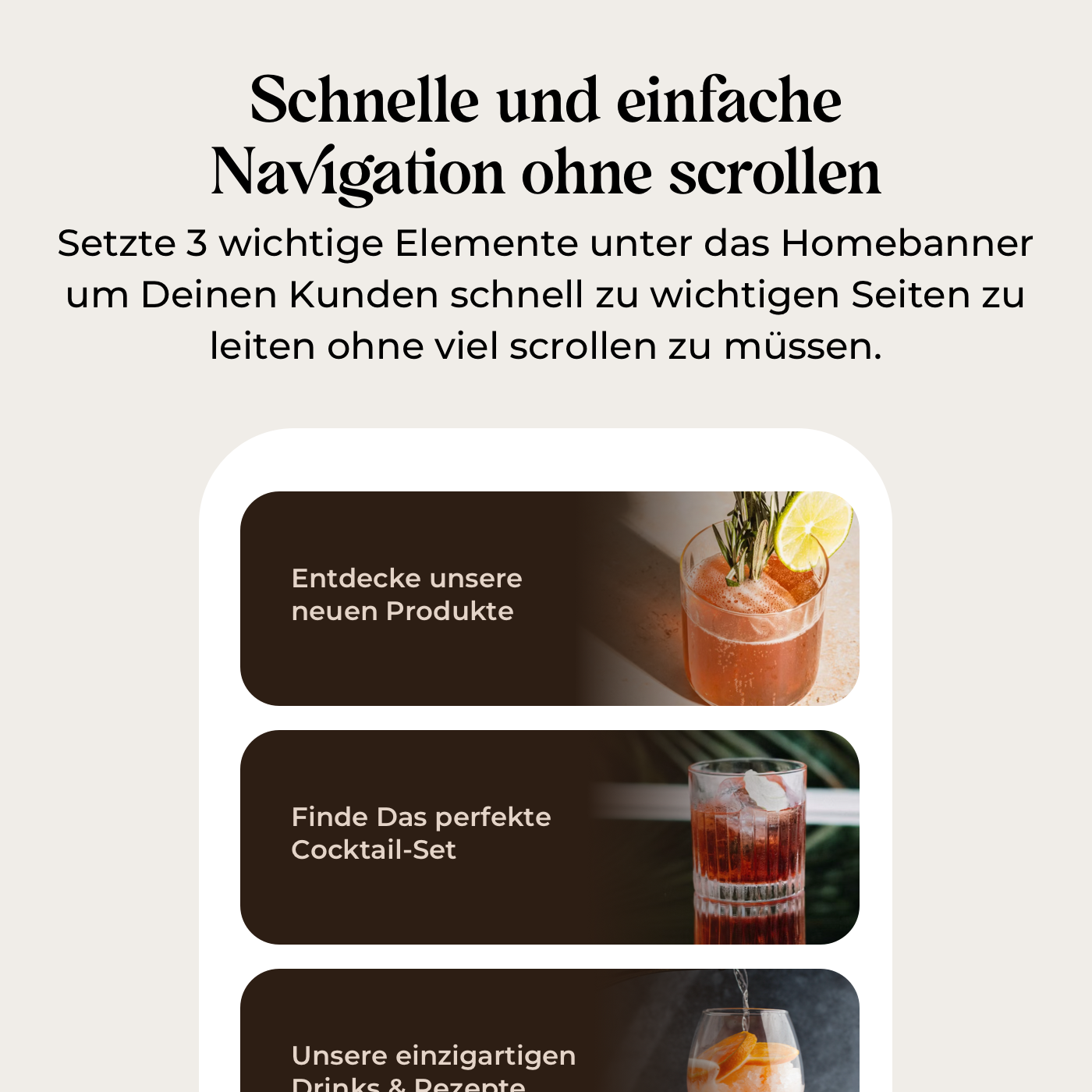 Startseiten Highlight Boxen