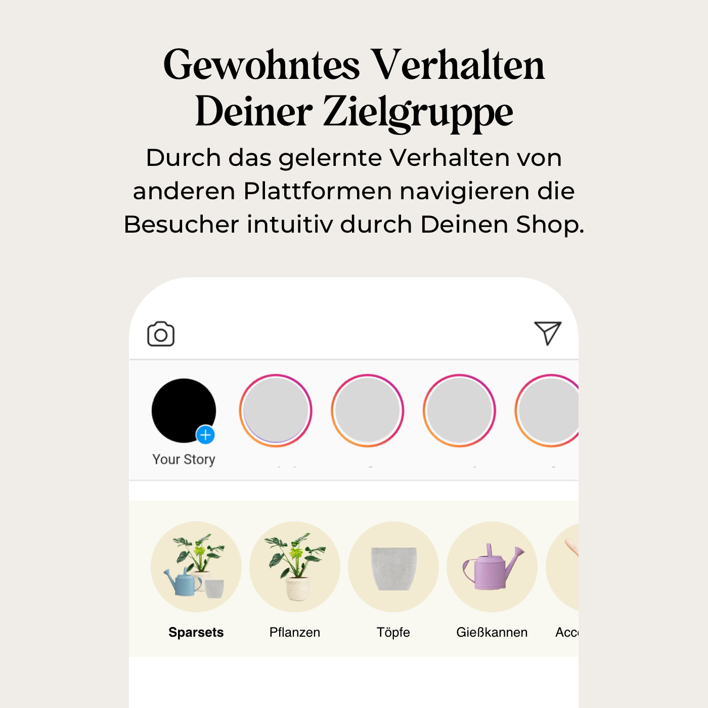 Startseiten Storie-Section