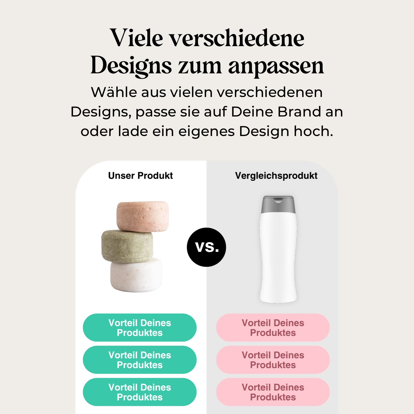 Produktseiten Produktvergleich