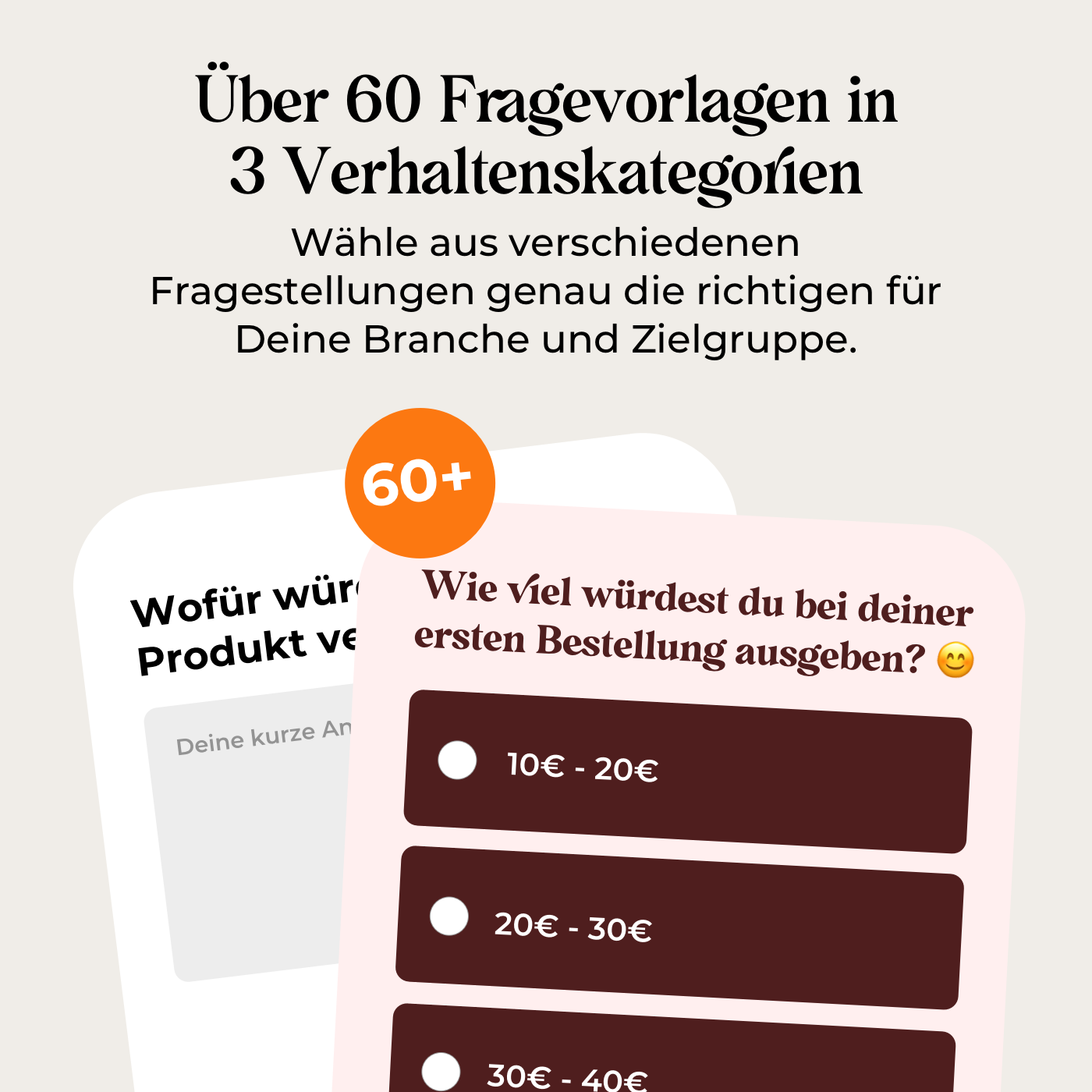 Die effektivsten Umfragen an Deine Shopbesucher