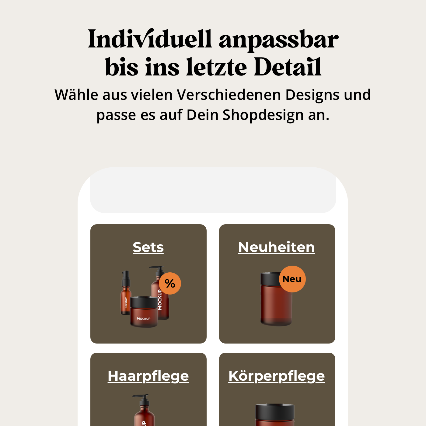 Startseiten Kategorie Grid
