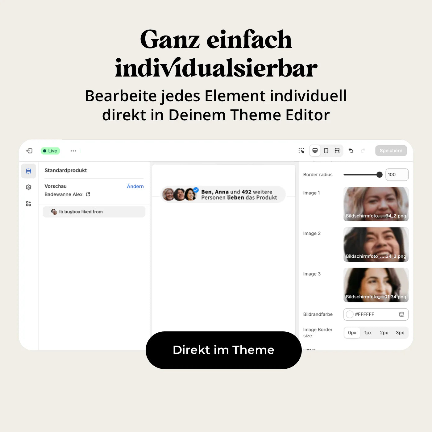 Produktseiten Sprachnotitz