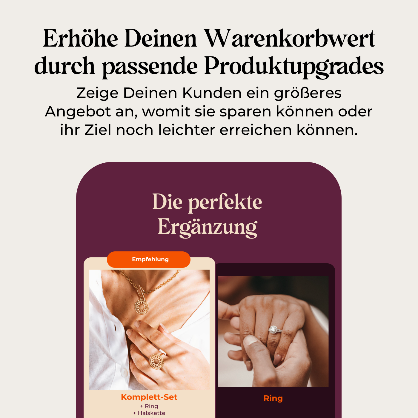 Produktseiten Upsell Section