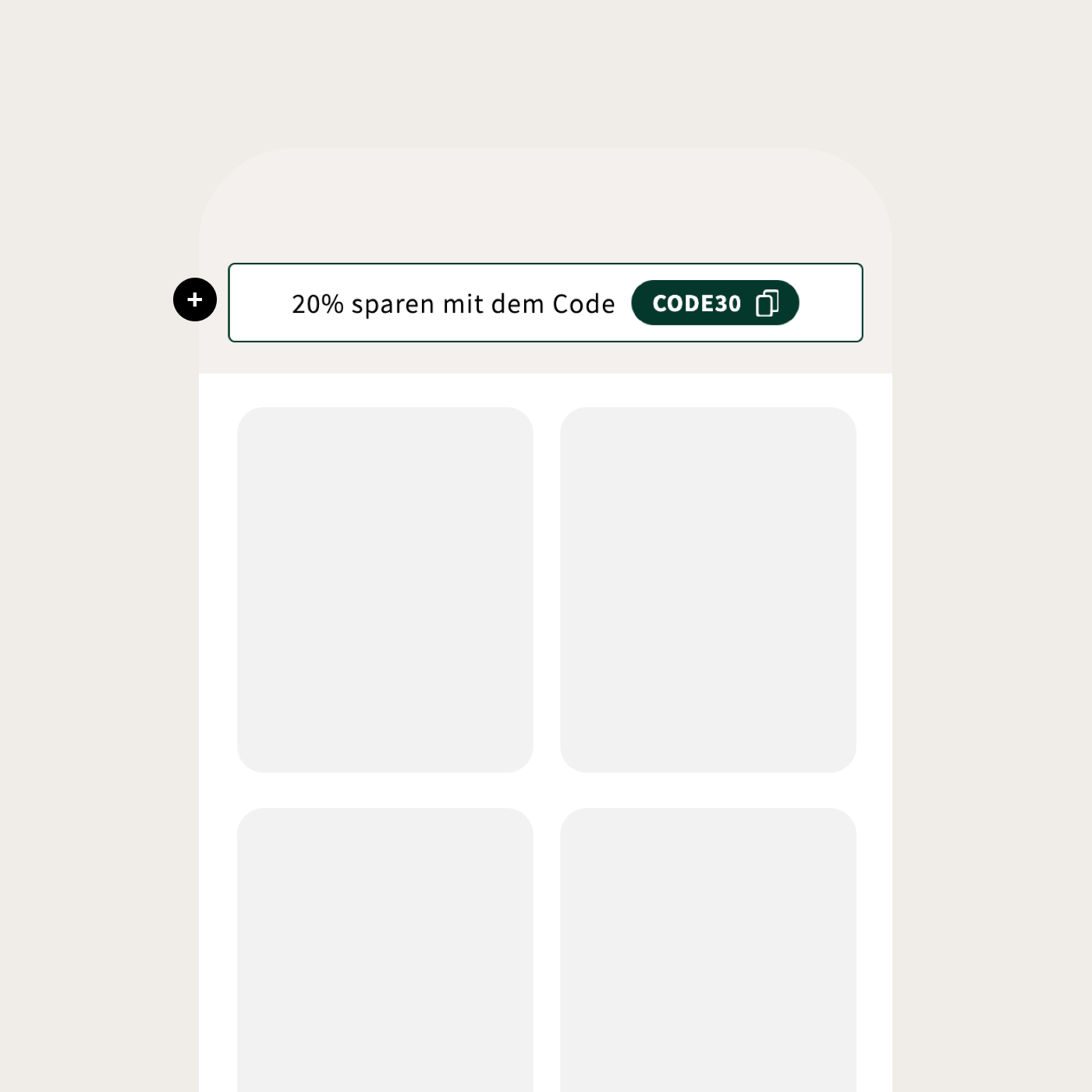 Kategorie kopierbarer Rabattcode