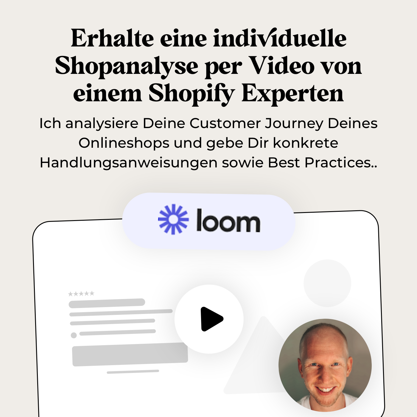 Experten Shopanalyse als Video