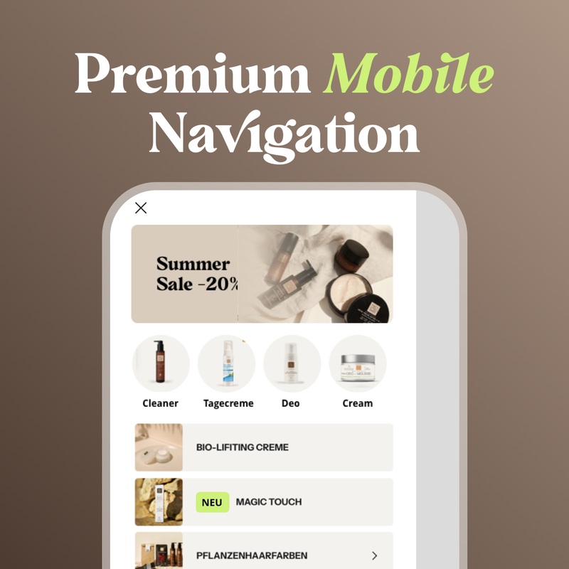 Premium Mobile Navigation