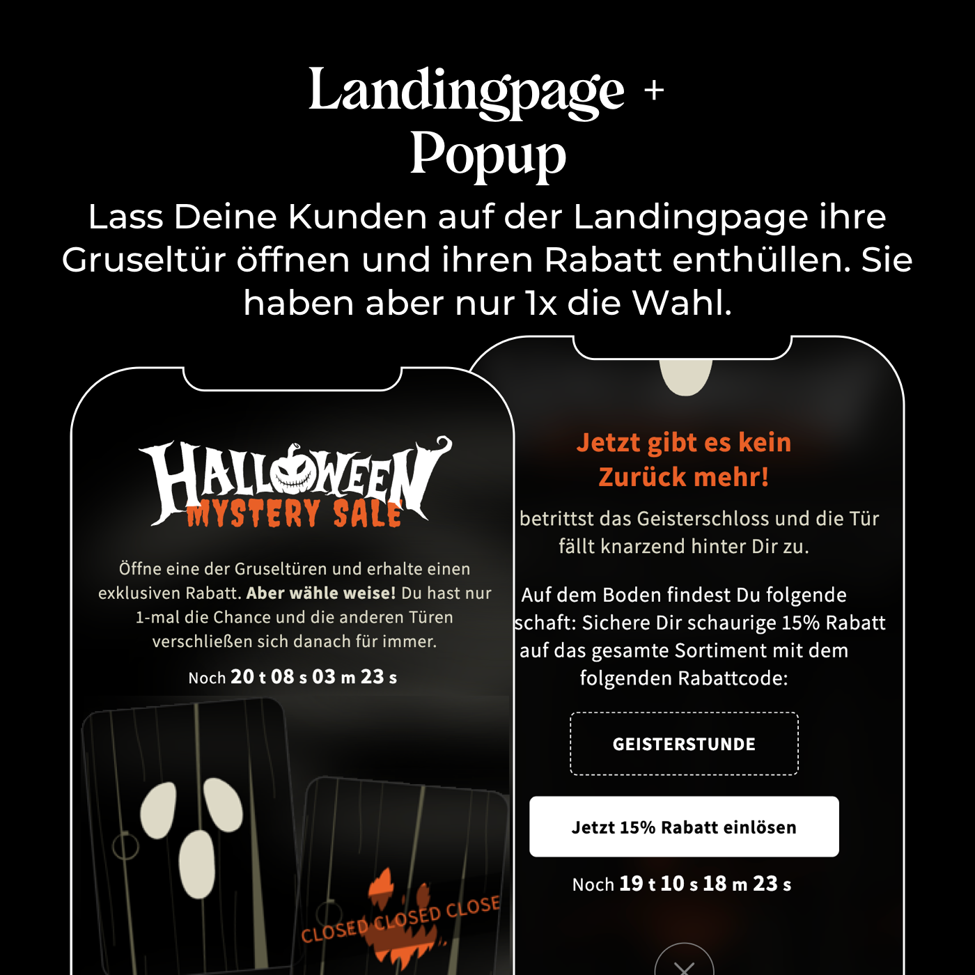 Halloween Mystery Sale Kampagne