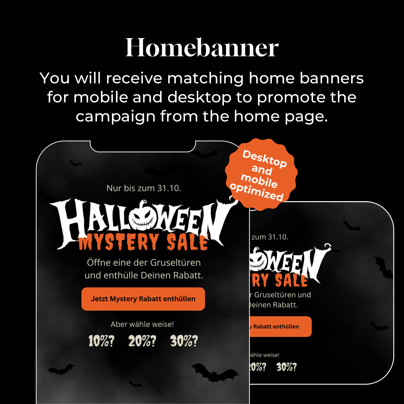 Halloween Mystery Sale Kampagne