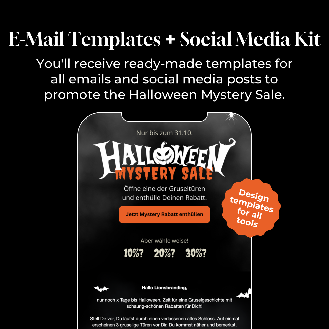 Halloween Mystery Sale Kampagne