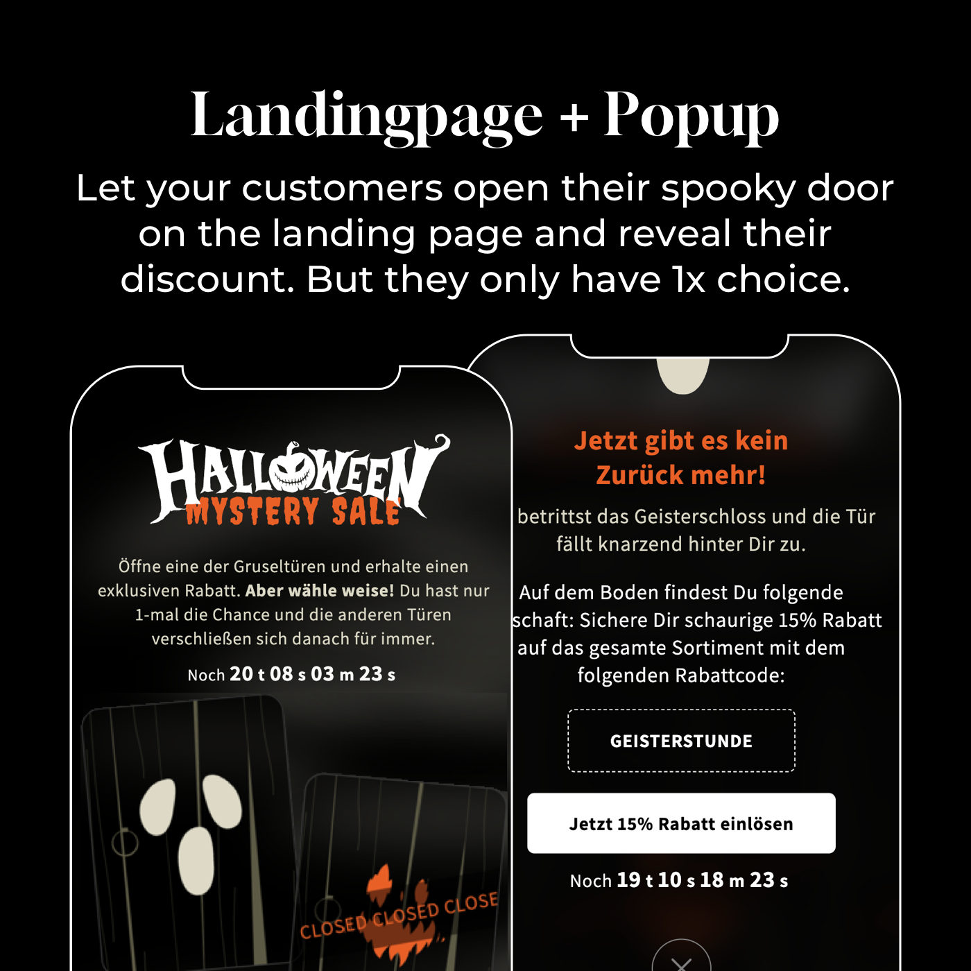 Halloween Mystery Sale Kampagne