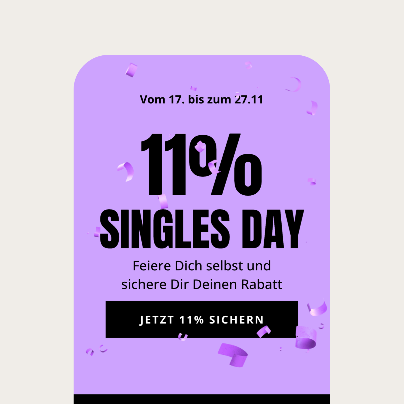 Singles Day Kampagne