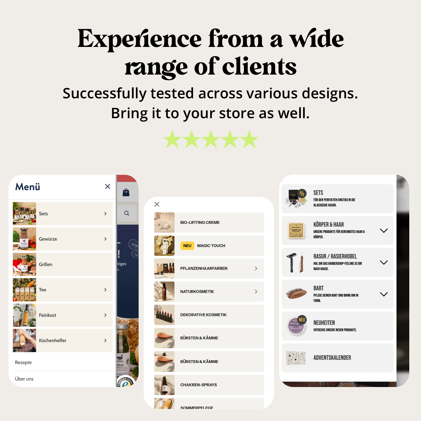 Premium Mobile Navigation