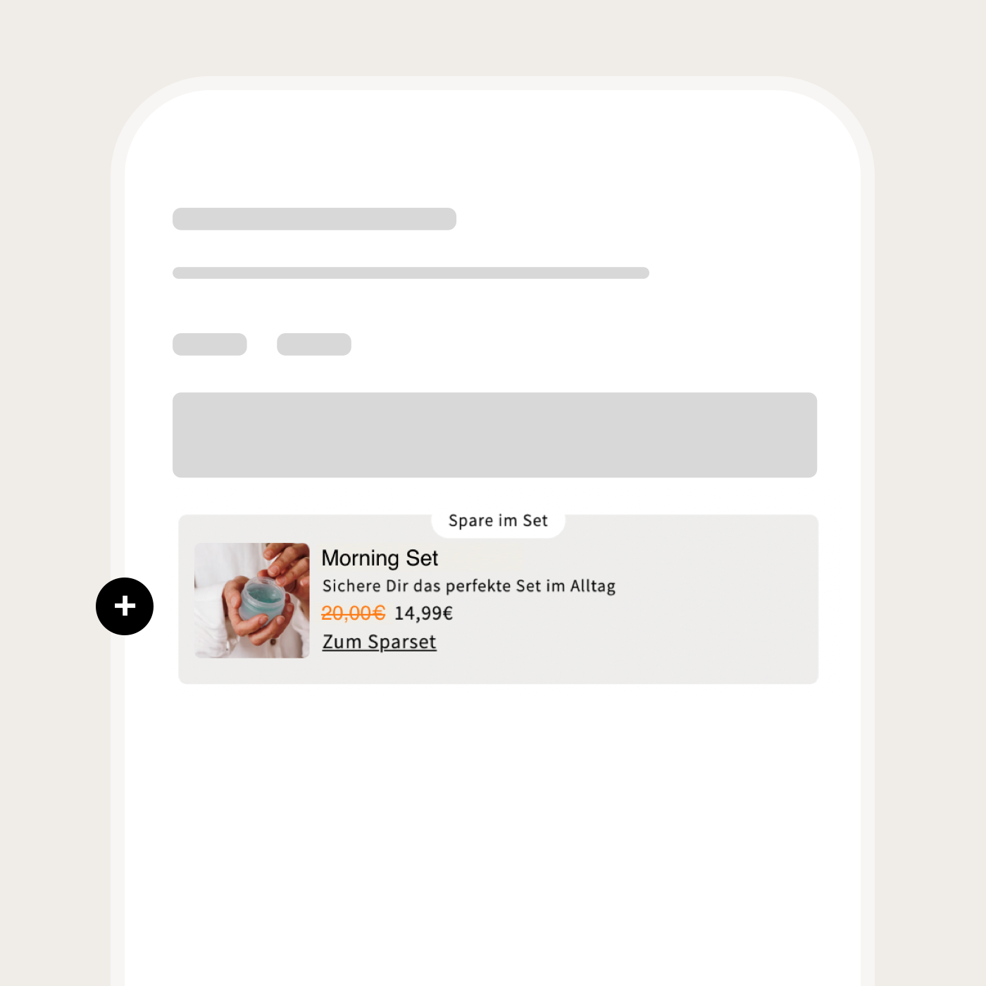Produktseiten Upsell Box
