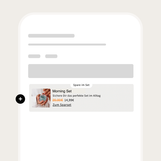 Produktseiten Upsell Box
