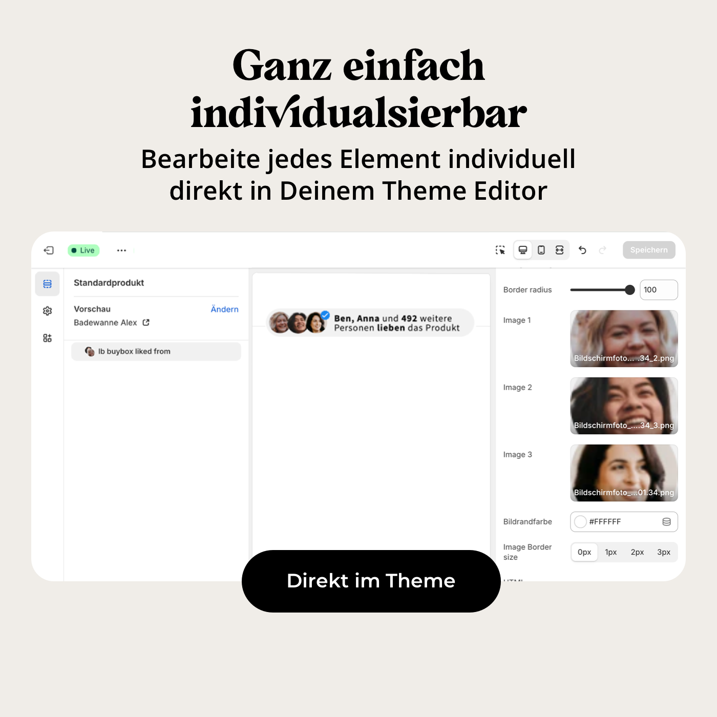 Produktseiten Fomo Badges