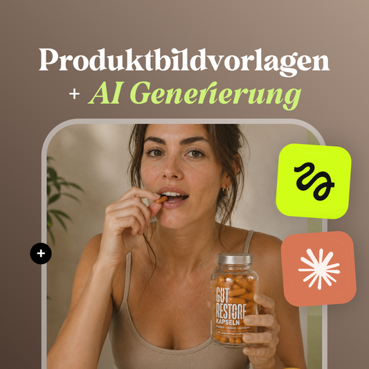 Produktbildvorlagen + AI Generierung