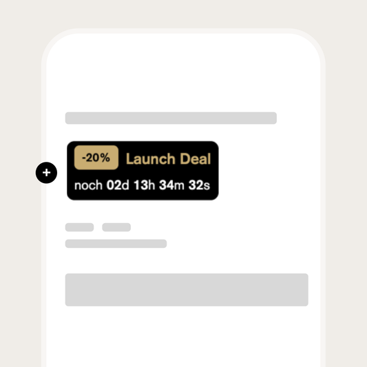 Produktseiten Deal Countdown