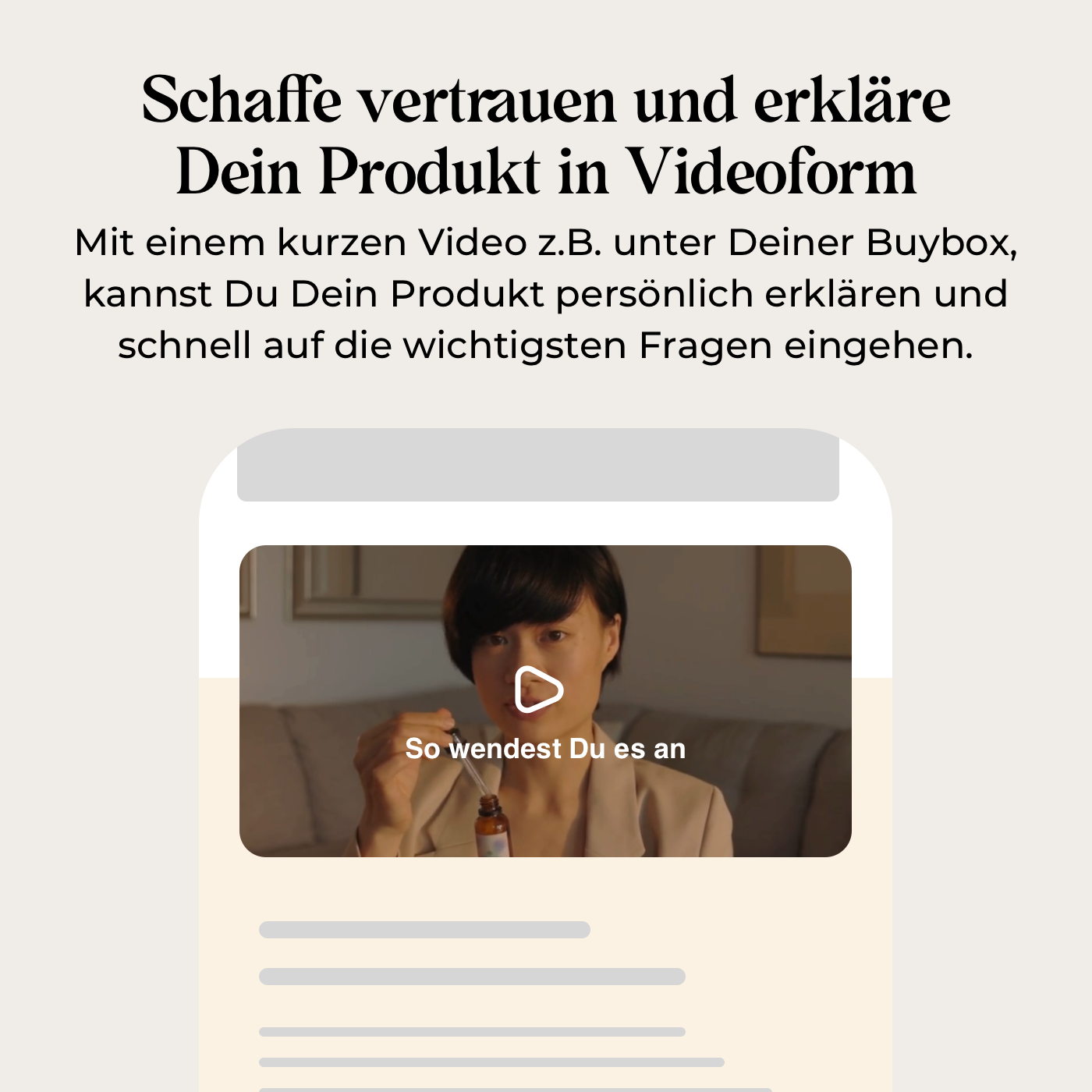 Produktseiten Video Trenner