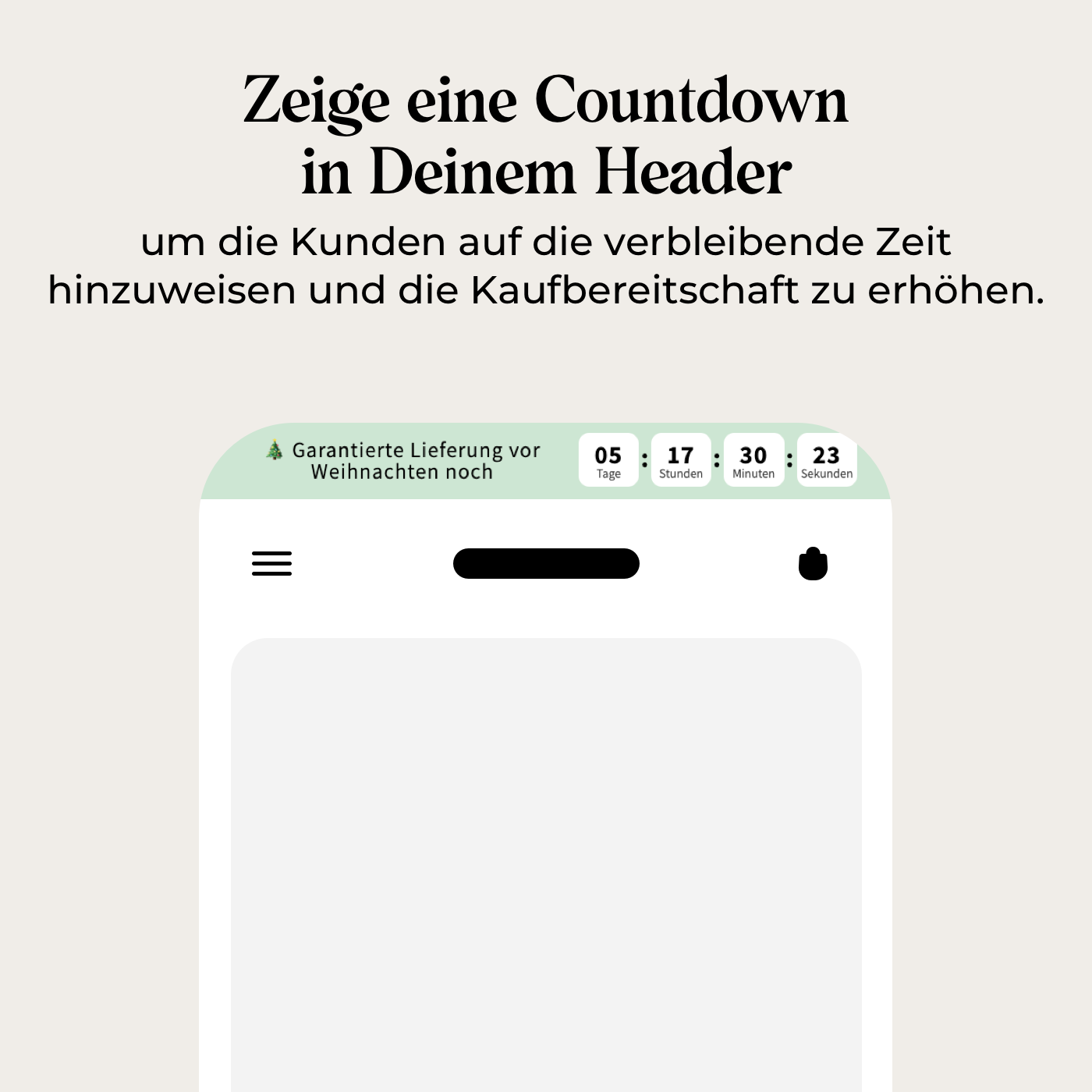 Header Countdown Bar