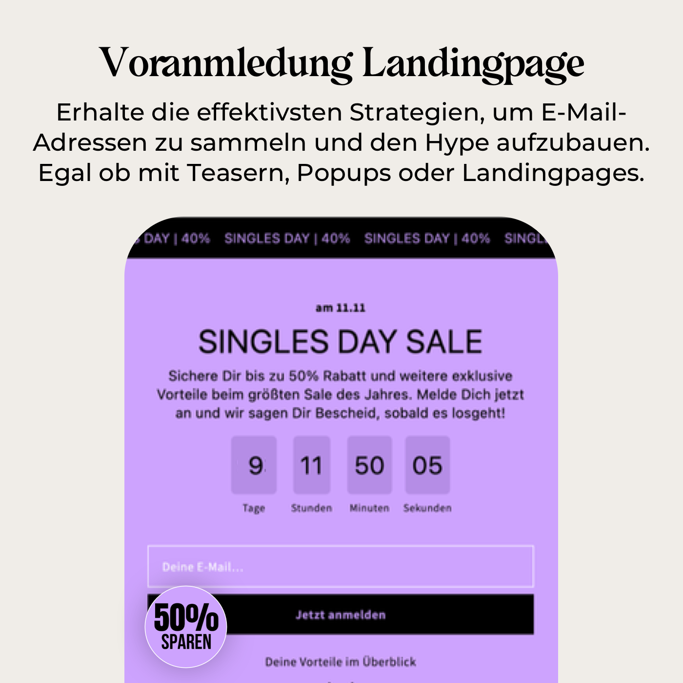 Singles Day Kampagne