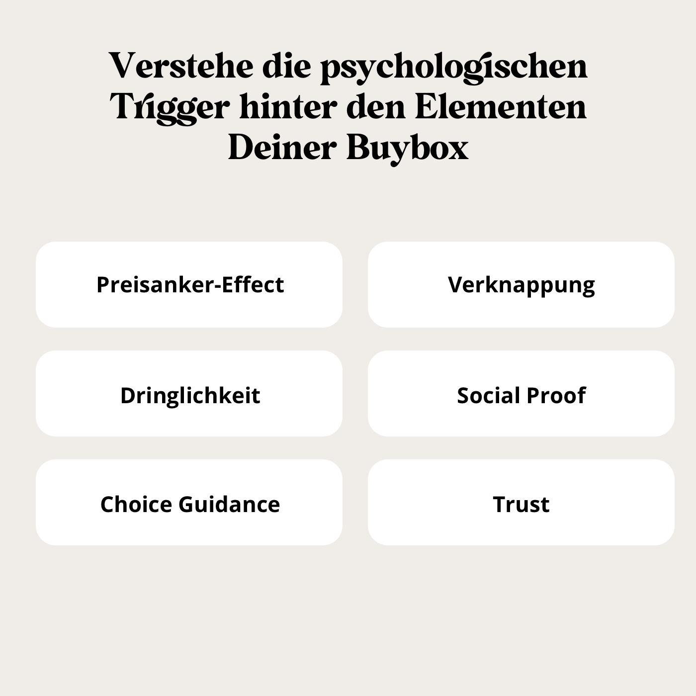 3 Sekunden Buybox