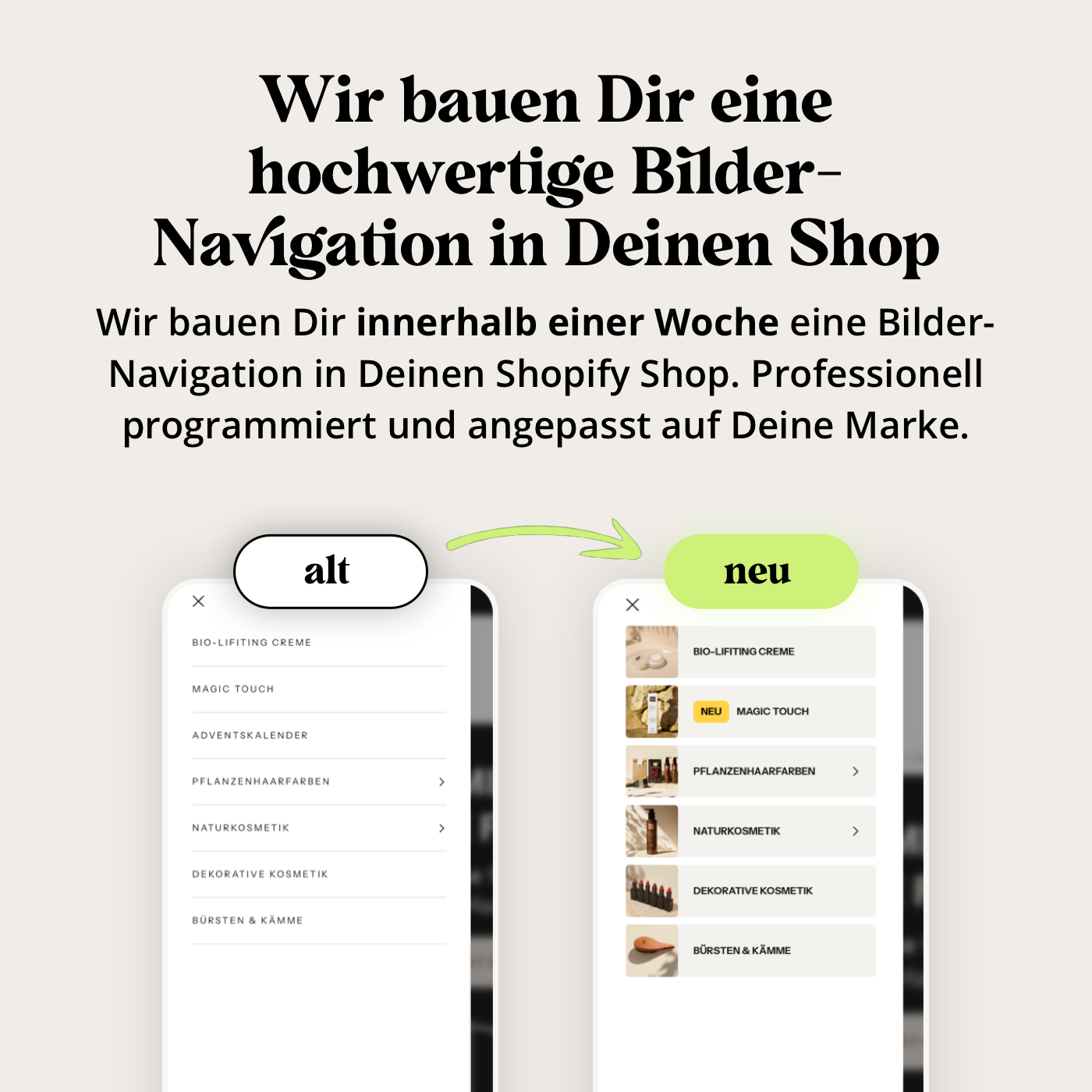 Mobile Bilder Navigation