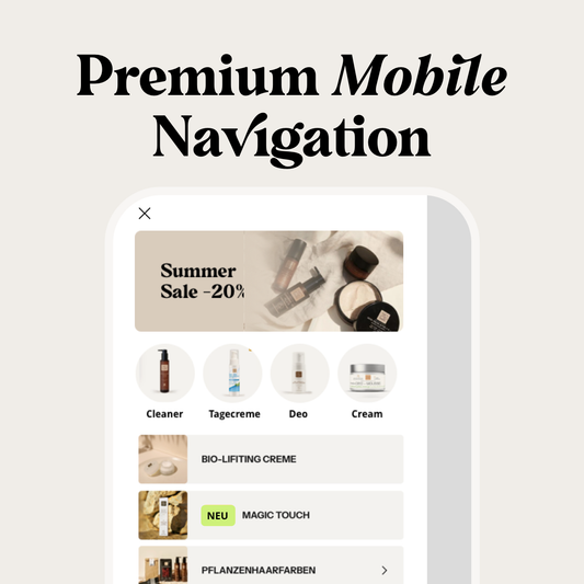 Premium Mobile Navigation